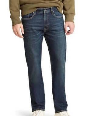 Signature Levi Strauss Men’s Jeans 31x29 Dark Wash Straight Fit Regular Denim